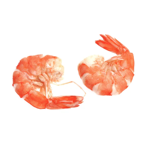 Fresh shrimp isolated on a white background — Stock Photo, Image