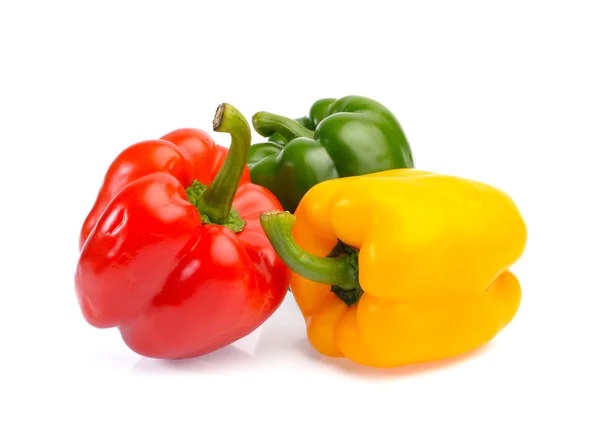Fresh sweet pepper isolated on white background — Stock Photo, Image