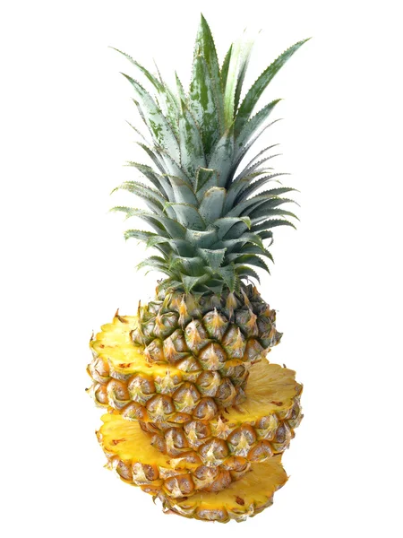 Fresh pineapple isolated on white background — Stock Photo, Image