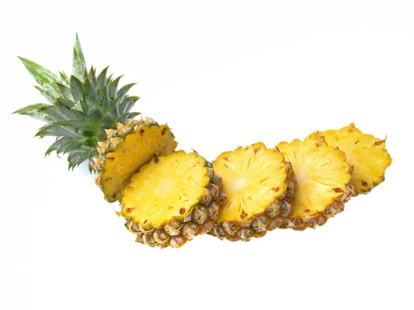 Fresh pineapple isolated on white background — Stock Photo, Image