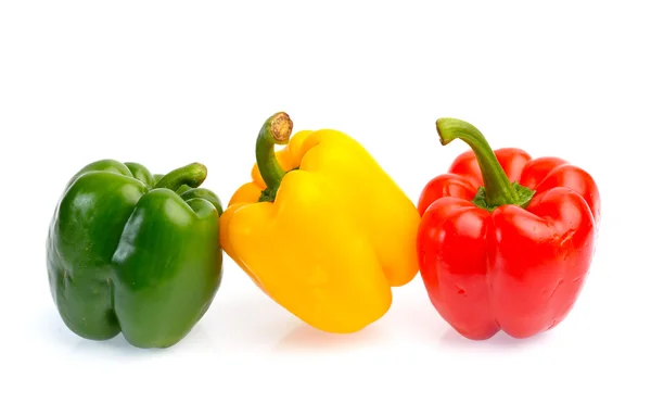 Fresh sweet pepper isolated on white background — Stock Photo, Image