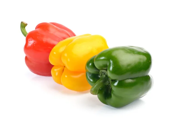 Fresh sweet pepper isolated on white background — Stock Photo, Image