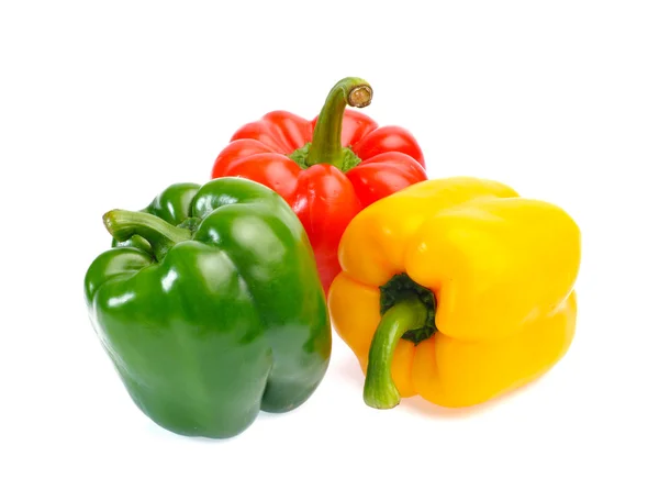 Fresh sweet pepper isolated on white background — Stock Photo, Image