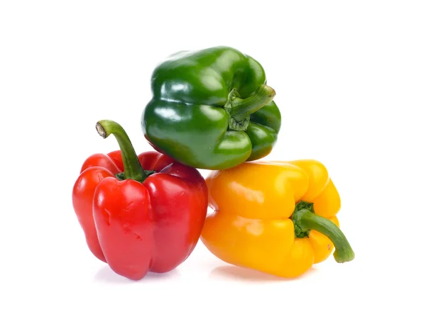 Fresh sweet pepper isolated on white background — Stock Photo, Image