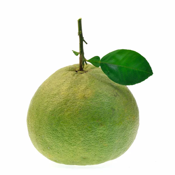 Fehér alapon izolált pomelo gyümölcs — Stock Fotó