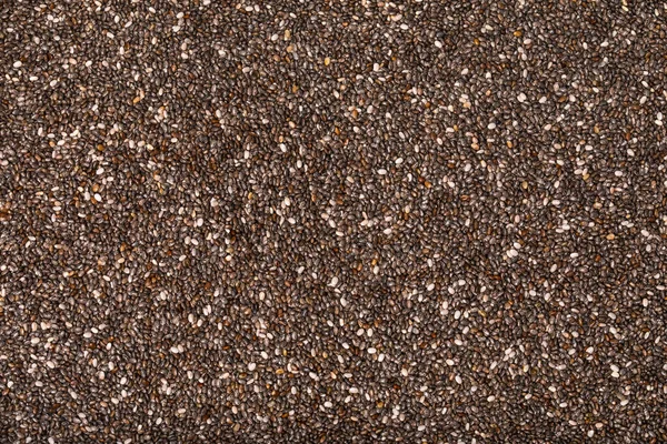 Full Frame Studio Macro Shot Top View Chia Seeds — Stock Photo, Image