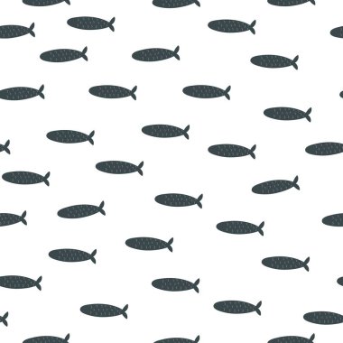 Çizgi film balıklarıyla denizaltı desenleri. Çocuklar için renkli vektör düzlüğü. El çizimi. bebek tasarımı kumaş, baskı, ambalaj, tekstil