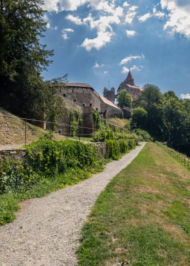 Pernstejn castle view from the garden