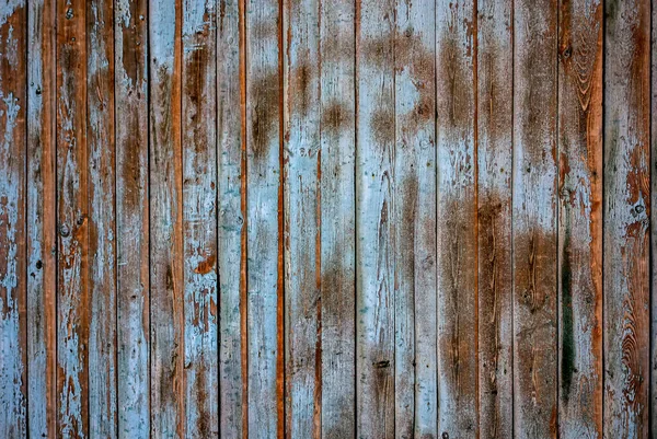 古い表面を持つ木製の壁 暗い木で作られたヴィンテージの壁と床 現実的な質感の板 空いている部屋の内部背景 — ストック写真