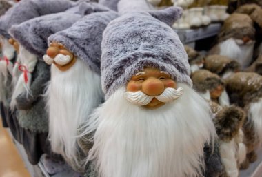 Noel zamanı. Noel Baba 'nın resmi, tebrik kartı. Arkaplan.