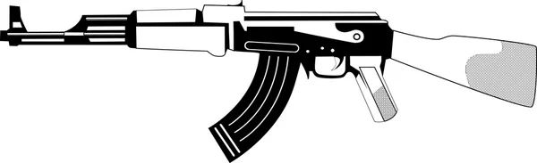 Kalashnikov Vettoriali Stock Royalty Free