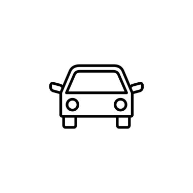 Car icon vector for web and mobile app. car sign and symbol. small sedan