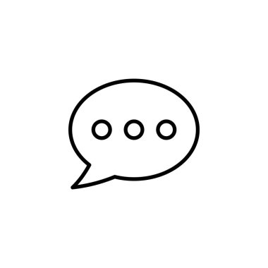 Chat icon vector for web and mobile app. speech bubble sign and symbol. comment icon. message