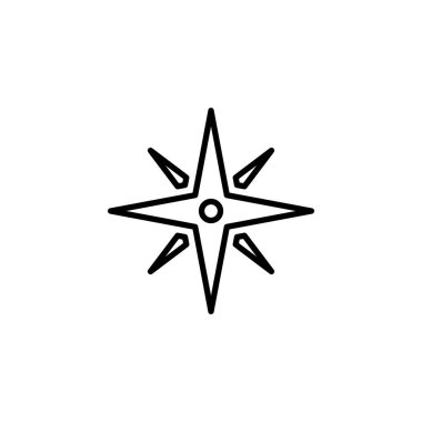 Compass icon vector for web and mobile app. arrow compass icon sign and symbol