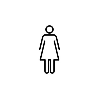 Female icon vector for web and mobile app. woman sign and symbol