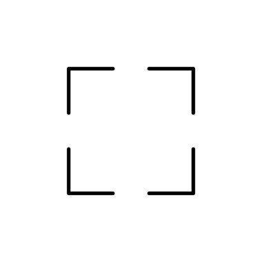 Fullscreen Icon vector for web and mobile app. Expand to full screen sign and symbol. Arrows symbol