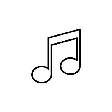 Music icon for web and mobile app. note music sign and symbol
