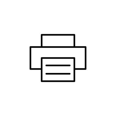 Print icon for web and mobile app. printer sign and symbol