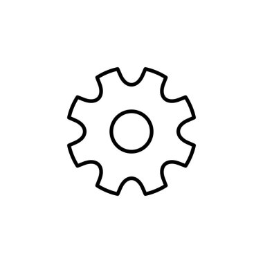 setting Icon for web and mobile app. Cog settings sign and symbol. Gear Sign