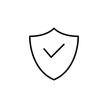 Shield check mark icon for web and mobile app. Protection approve sign. Insurance icon