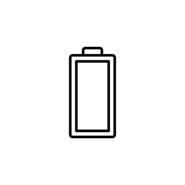 Battery icon vector for web and mobile app. battery charging sign and symbol. battery charge level