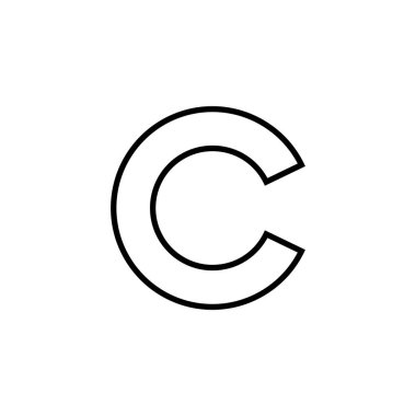 Copyright icon vector for web and mobile app. copyright sign and symbol
