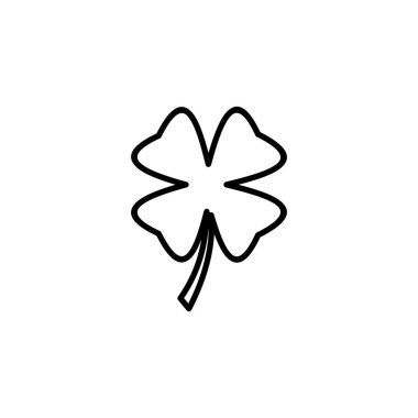 Clover icon vector for web and mobile app. clover sign and symbol. four leaf clover icon.