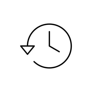 History icon for web and mobile app. recent event history sign and symbol