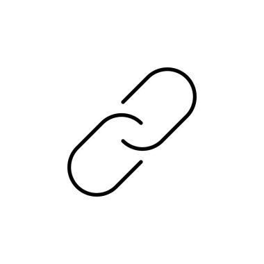 Link icon for web and mobile app. Hyperlink chain sign and symbol