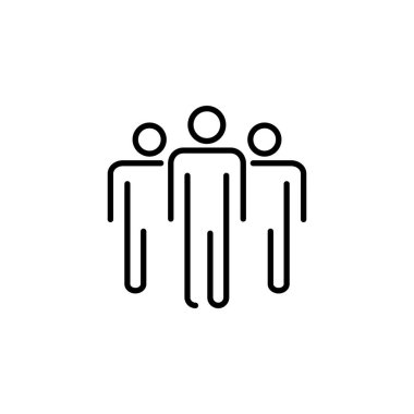 People icon for web and mobile app. person sign and symbol. User Icon vector