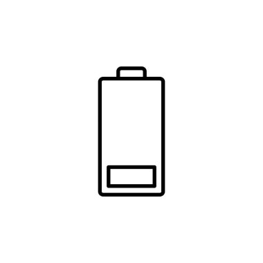 Battery icon vector for web and mobile app. battery charging sign and symbol. battery charge level