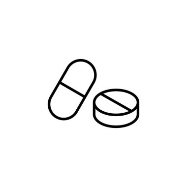 Pills icon for web and mobile app. capsule icon. Drug sign and symbol