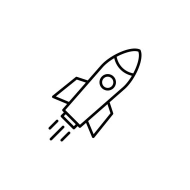 Rocket icon for web and mobile app. Startup sign and symbol. rocket launcher icon