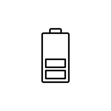 Battery icon vector for web and mobile app. battery charging sign and symbol. battery charge level