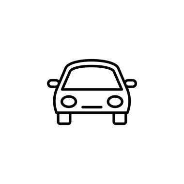 Car icon vector for web and mobile app. car sign and symbol. small sedan