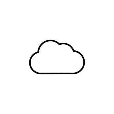 Cloud icon vector for web and mobile app. cloud sign and symbol