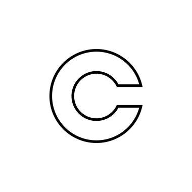 Copyright icon vector for web and mobile app. copyright sign and symbol
