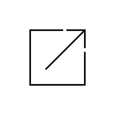 External link icon vector for web and mobile app. link sign and symbol. hyperlink symbol