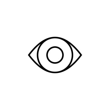 Eye icon vector for web and mobile app. Eye sign and symbol. Look and Vision icon. 