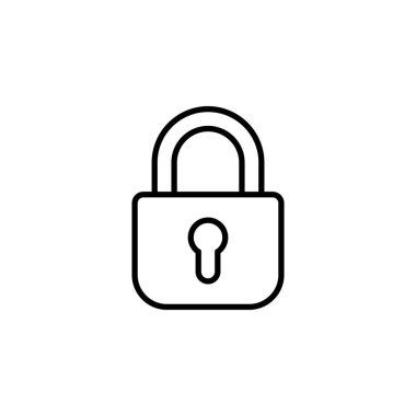Lock icon for web and mobile app. Padlock sign and symbol. Encryption icon. Security symbol