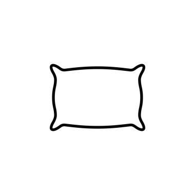 Pillow icon for web and mobile app. Pillow sign and symbol. Comfortable fluffy pillow