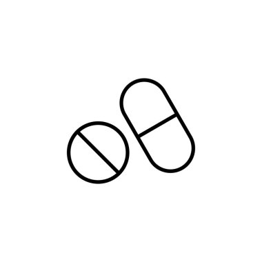 Pills icon for web and mobile app. capsule icon. Drug sign and symbol