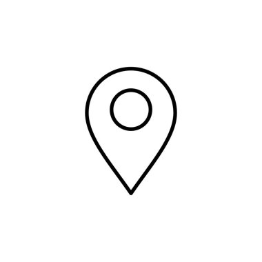 Pin icon for web and mobile app. Location sign and symbol. destination icon. map pin