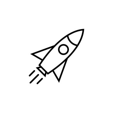Rocket icon for web and mobile app. Startup sign and symbol. rocket launcher icon