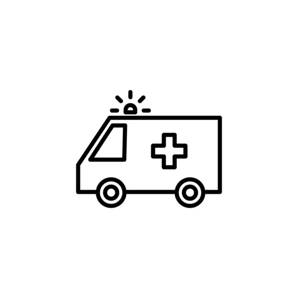 Ambulance Icon Vector Web Mobile App Ambulance Truck Sign Symbol — Stock Vector