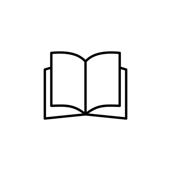 Book Icon Vector Web Mobile App Open Book Sign Symbol — Stockvektor