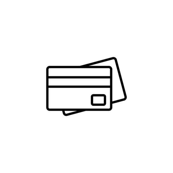 Credit Card Icon Vector Web Mobile App Credit Card Payment — Archivo Imágenes Vectoriales