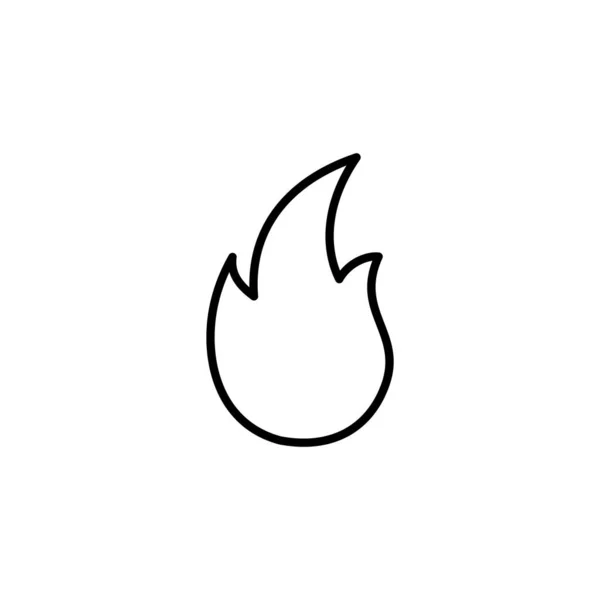 Fire Icon Vector Web Mobile App Fire Sign Symbol — Archivo Imágenes Vectoriales