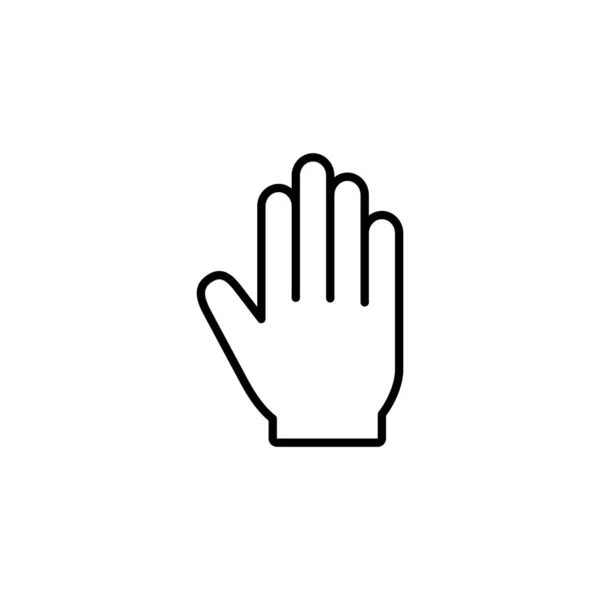 Hand Icon Vector Web Mobile App Hand Sign Symbol Hand — Vetor de Stock