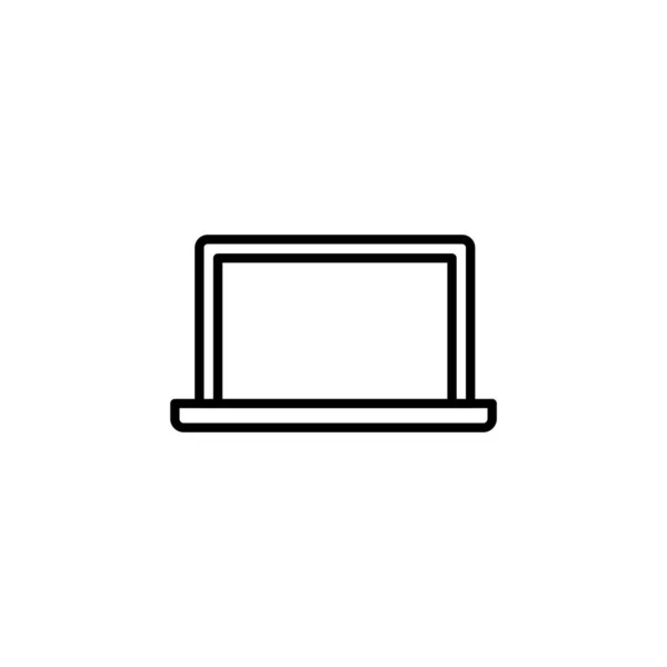 Laptop Icon Web Mobile App Computer Sign Symbol — Stockvektor
